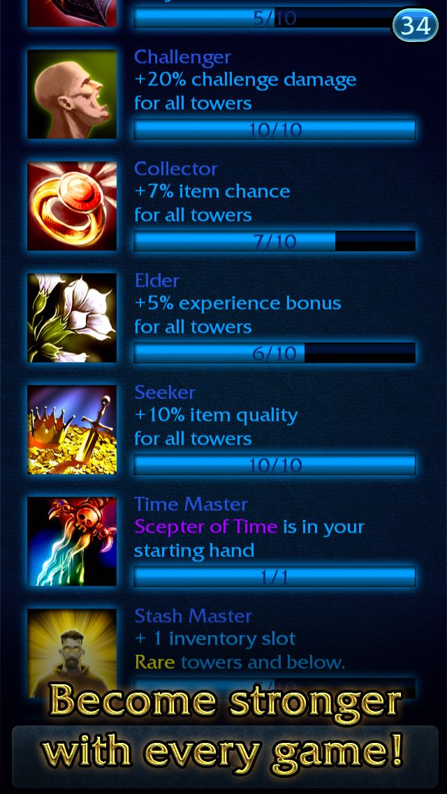 Become stronger with every game!