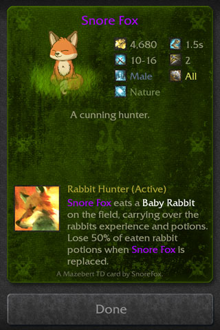 Snore Fox, a new nature tower for next season